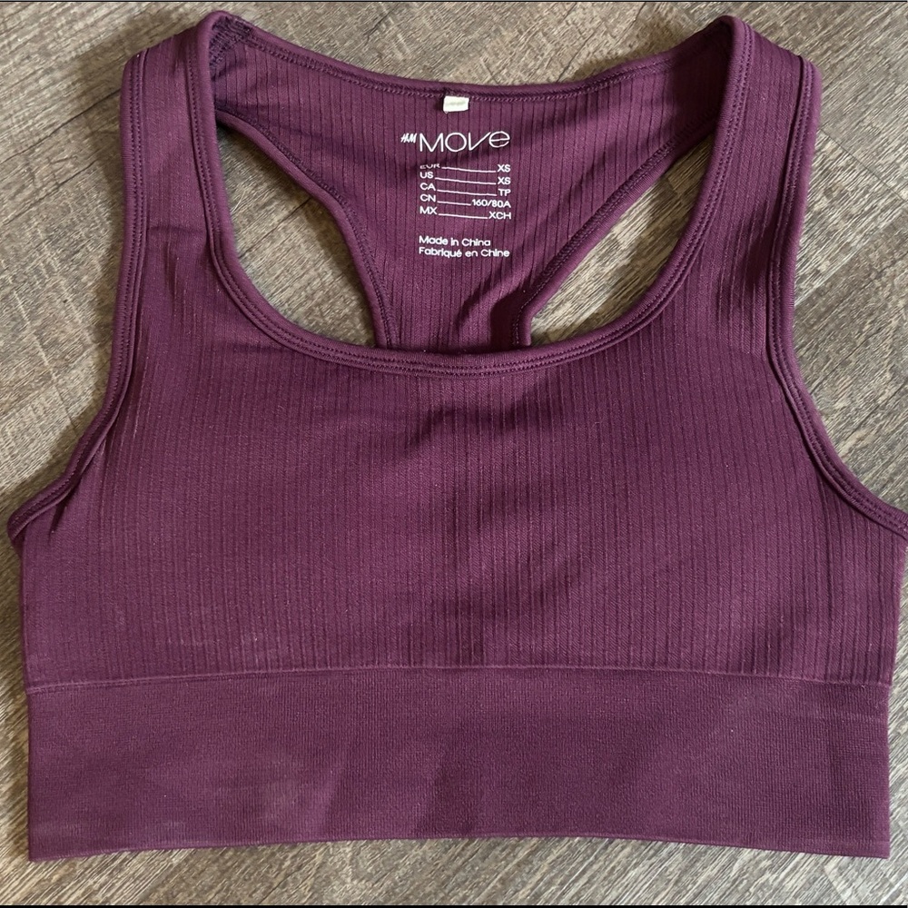 H&M Move Purple Sports Bra - X small